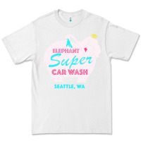 White pink elephant car wash Premium Tee - linhVisuals