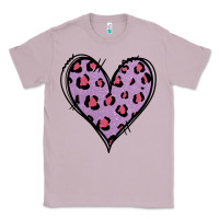 Lilac Glitter Purple Leopard Heart Classic Tee - Jasminsmagicworld