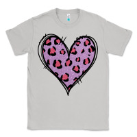 Moon Dust Glitter Purple Leopard Heart Classic Tee - Jasminsmagicworld