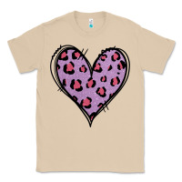 Mushroom Glitter Purple Leopard Heart Classic Tee - Jasminsmagicworld