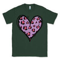 Sports Green Glitter Purple Leopard Heart Classic Tee - Jasminsmagicworld