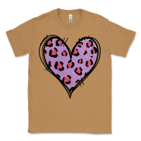 Toasted Coconut Glitter Purple Leopard Heart Classic Tee - Jasminsmagicworld