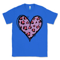 True Royal Glitter Purple Leopard Heart Classic Tee - Jasminsmagicworld