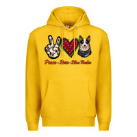 Lemon Peace Love Blue Heeler Premium Hoodie - Jasminsmagicworld