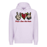 Lilac Peace Love Blue Heeler Premium Hoodie - Jasminsmagicworld