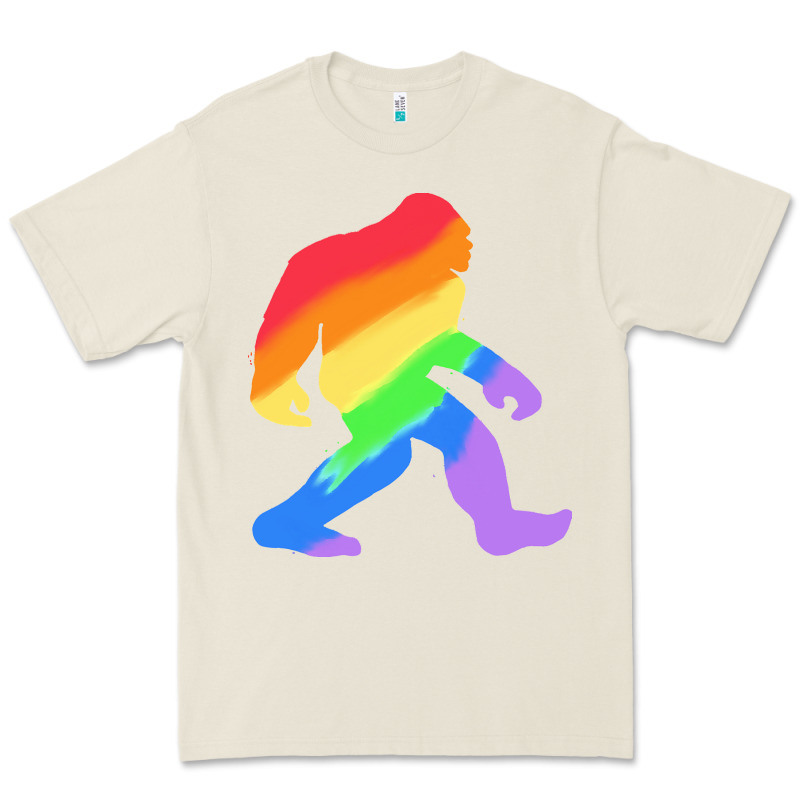 Bigfoot T  Shirt Rainbow Bigfoot T  Shirt Premium Tee by linhVisuals | Teevron