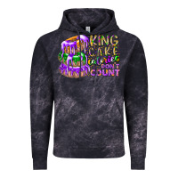 Cloud Black king cake calories dont count Vintage Hoodie - RacoonDesign