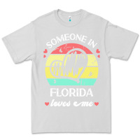 Dove Grey someone in florida loves me t  shirt someone in florida loves me funny Premium Tee - linhVisuals