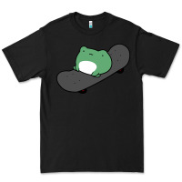 Black skateboarding frog Premium Tee - linhVisuals