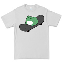 Dove Grey skateboarding frog Premium Tee - linhVisuals
