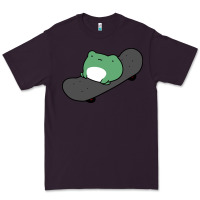 Plum skateboarding frog Premium Tee - linhVisuals