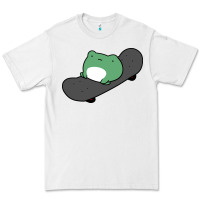 White skateboarding frog Premium Tee - linhVisuals