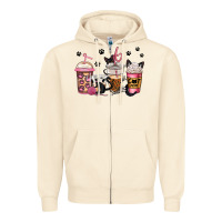 Sandshell cat mom coffee Zipper Hoodie - Jasminsmagicworld
