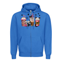 True Royal cat mom coffee Zipper Hoodie - Jasminsmagicworld