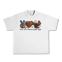 Lunar Rock Western Peace Love American Golden Eagle Urban Heavy Tee - LillyAllenDesigns