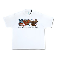 White Western Peace Love American Golden Eagle Urban Heavy Tee - LillyAllenDesigns