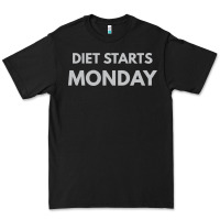 Black diet starts monday Premium Tee - linhVisuals