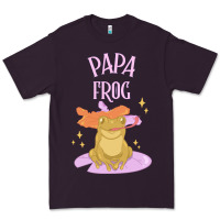 Plum papa frog Premium Tee - linhVisuals