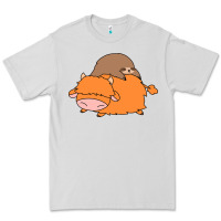 Dove Grey sloth and highland cow Premium Tee - linhVisuals