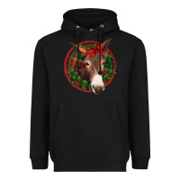 Black Christmas donkey with bandana Heavyweight Hoodie - Jasminsmagicworld