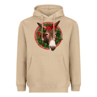 Mushroom Christmas donkey with bandana Heavyweight Hoodie - Jasminsmagicworld
