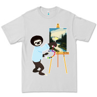 Dove Grey bob sloth Premium Tee - linhVisuals