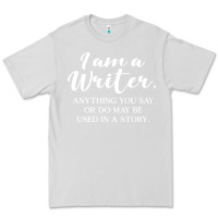 Dove Grey i am a writer Premium Tee - linhVisuals