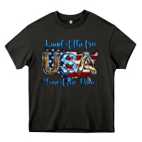 Asphalt land of the free home of the brave american flag background Heavy Core Tee - Jasminsmagicworld