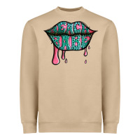 Mushroom beach babe leopard lips Heavyweight Sweatshirt - Jasminsmagicworld