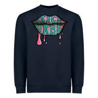 Navy beach babe leopard lips Heavyweight Sweatshirt - Jasminsmagicworld
