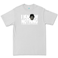 Dove Grey i know nothing Premium Tee - linhVisuals