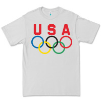Dove Grey OLYMPIC RINGS Premium Tee - linhVisuals
