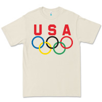 Bone OLYMPIC RINGS Premium Tee - linhVisuals