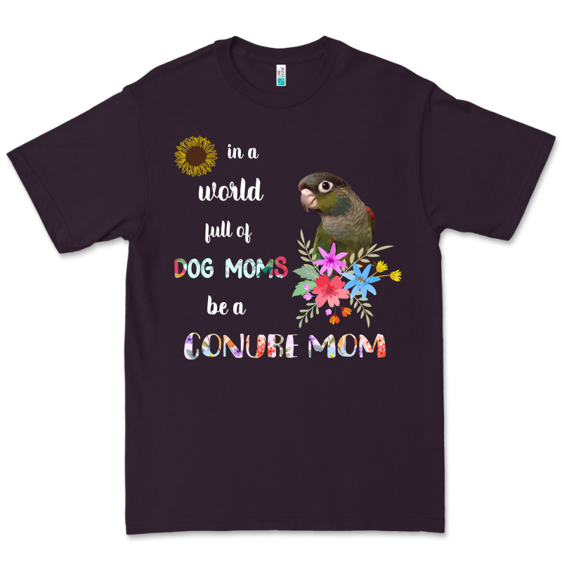 Funny Be A Green Cheek Conure Parrot Bird Mom Mother Sweatshirt Premium Tee by linhVisuals | Teevron