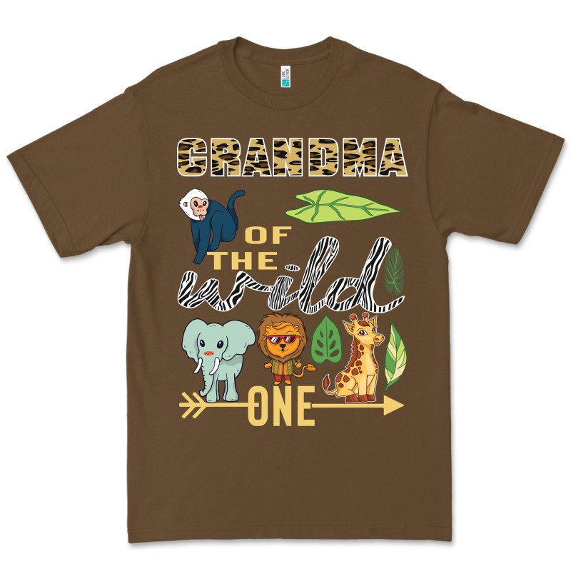 Grandma Of The Wild One Zoo Mother Birthday Safari Jungle Long Sleeve Premium Tee by linhVisuals | Teevron