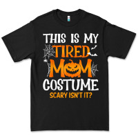 Black halloween mom shirts funny this is my tired mom costume t shirt Premium Tee - linhVisuals
