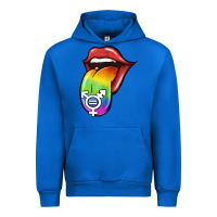 Cobalt Pride LGBT Sign Tongue Urban Hoodie - Jasminsmagicworld