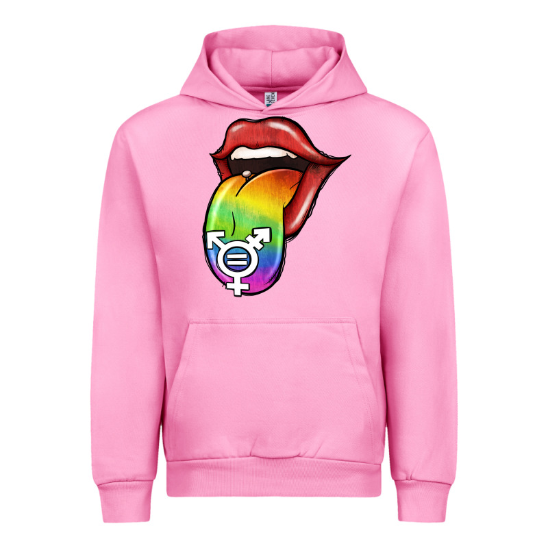 Pride Lgbt Sign Tongue Urban Hoodie by Jasminsmagicworld | Teevron