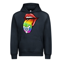 Navy Pride LGBT Sign Tongue Urban Hoodie - Jasminsmagicworld