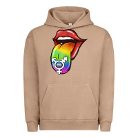 Pigment Burro Pride LGBT Sign Tongue Urban Hoodie - Jasminsmagicworld