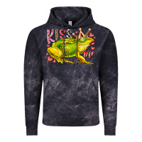 Cloud Black kiss me frog Vintage Hoodie - RacoonDesign
