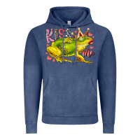 Vintage Denim kiss me frog Vintage Hoodie - RacoonDesign