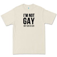 Bone i'm not gay but $20 is $20 (white) Premium Tee - linhVisuals