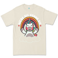Bone we're all gonna die funny cute unicorn Premium Tee - linhVisuals
