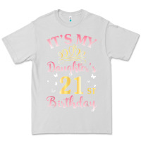 Dove Grey it's my daughter's 21st birthday happy to her mommy daddy t shirt Premium Tee - linhVisuals
