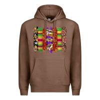 Chestnut mardi gras cake fleur de lis crawfish brushstrokes Premium Hoodie - Artiststas