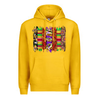 Lemon mardi gras cake fleur de lis crawfish brushstrokes Premium Hoodie - Artiststas