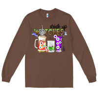 Chestnut Drink Up Witches Long Sleeve Tee - CowhideDigitalArt