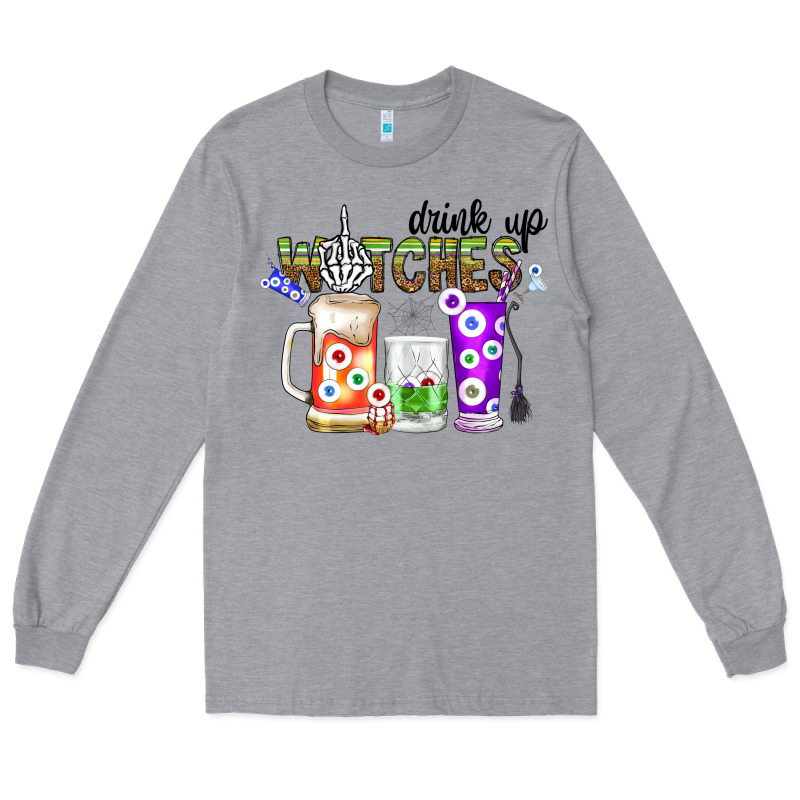 Drink Up Witches Long Sleeve Tee by CowhideDigitalArt | Teevron