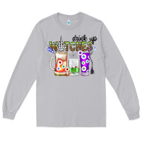 Moon Dust Drink Up Witches Long Sleeve Tee - CowhideDigitalArt